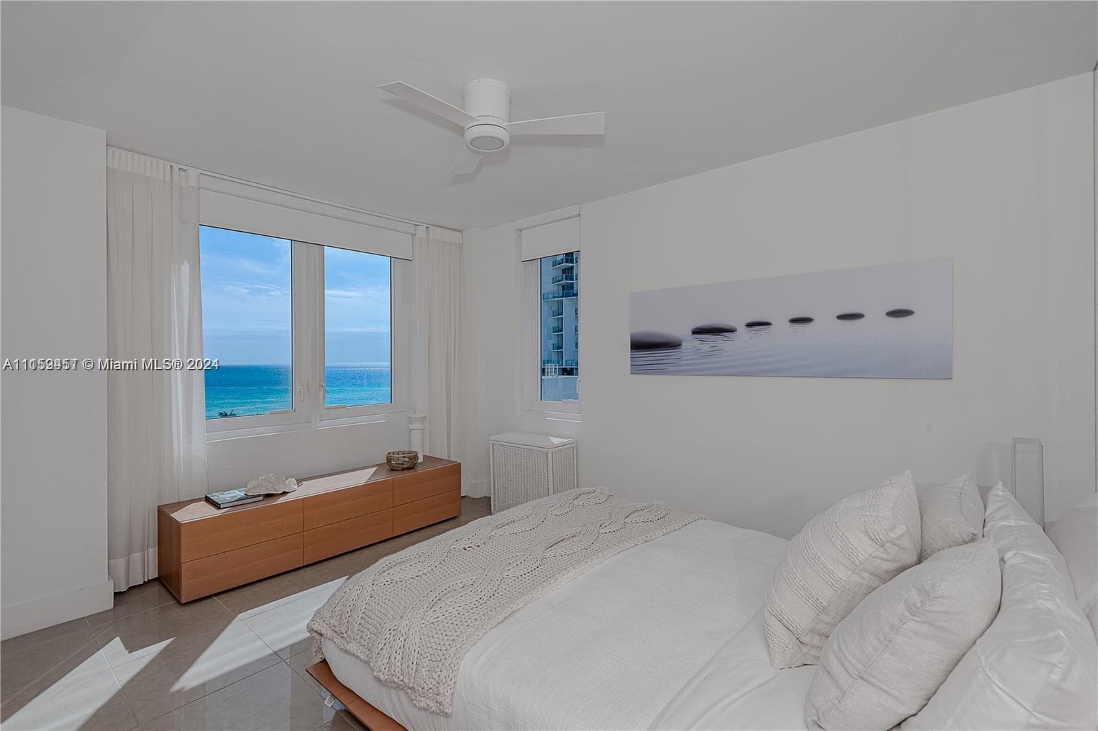 Master Bedroom with Ocean and Downtown View