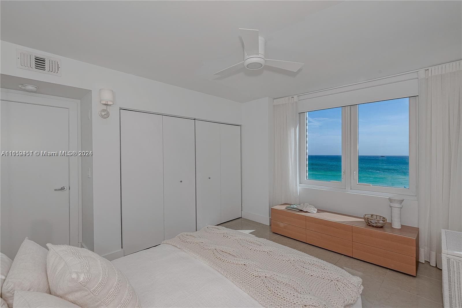 Master Bedroom with Ocean and Downtown View
