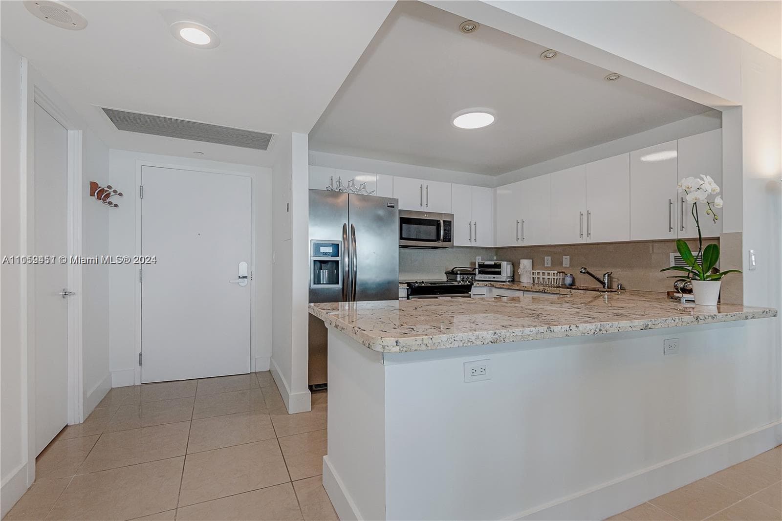 Entrance Door and Kitchen