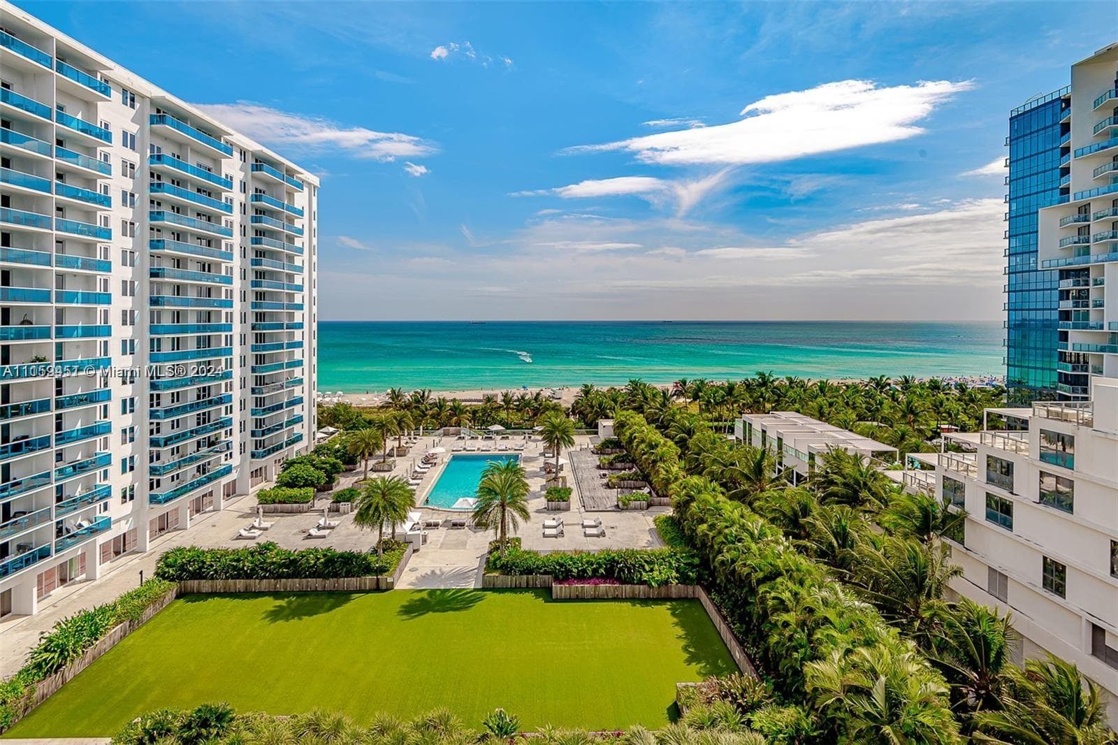 Pool and Ocean View from Balcony