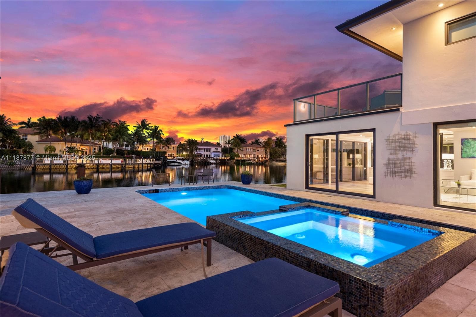 Cozy cabana seats by the pool