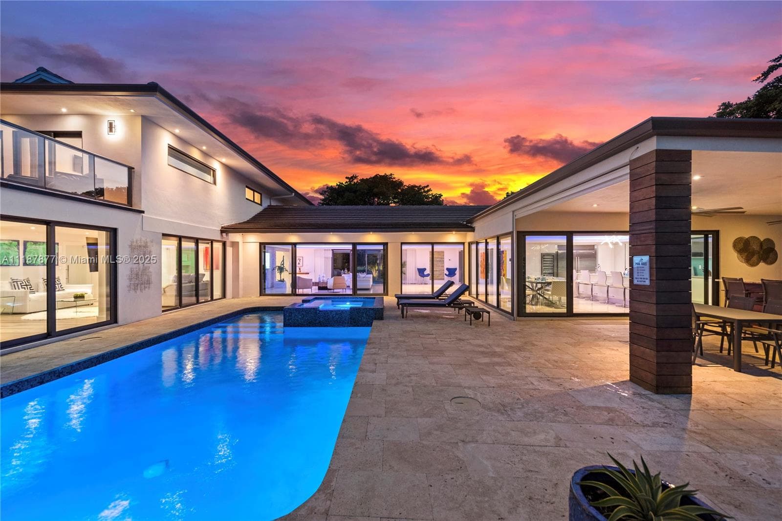 Evening swim lane with mirror waters