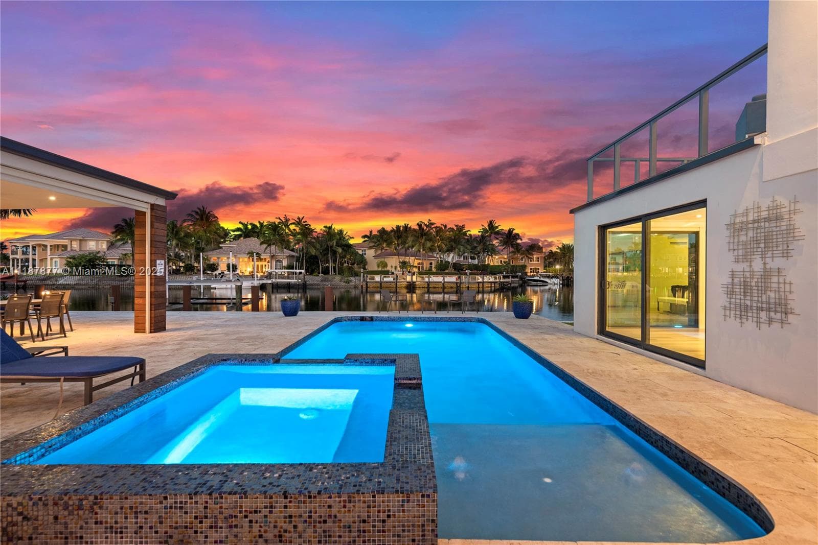 Infinity edge vibes at sunset
