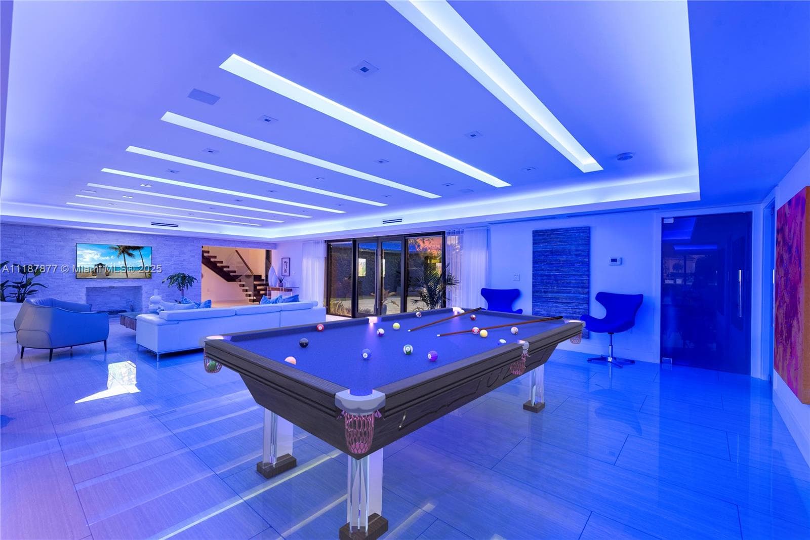 Lit for late night pool games