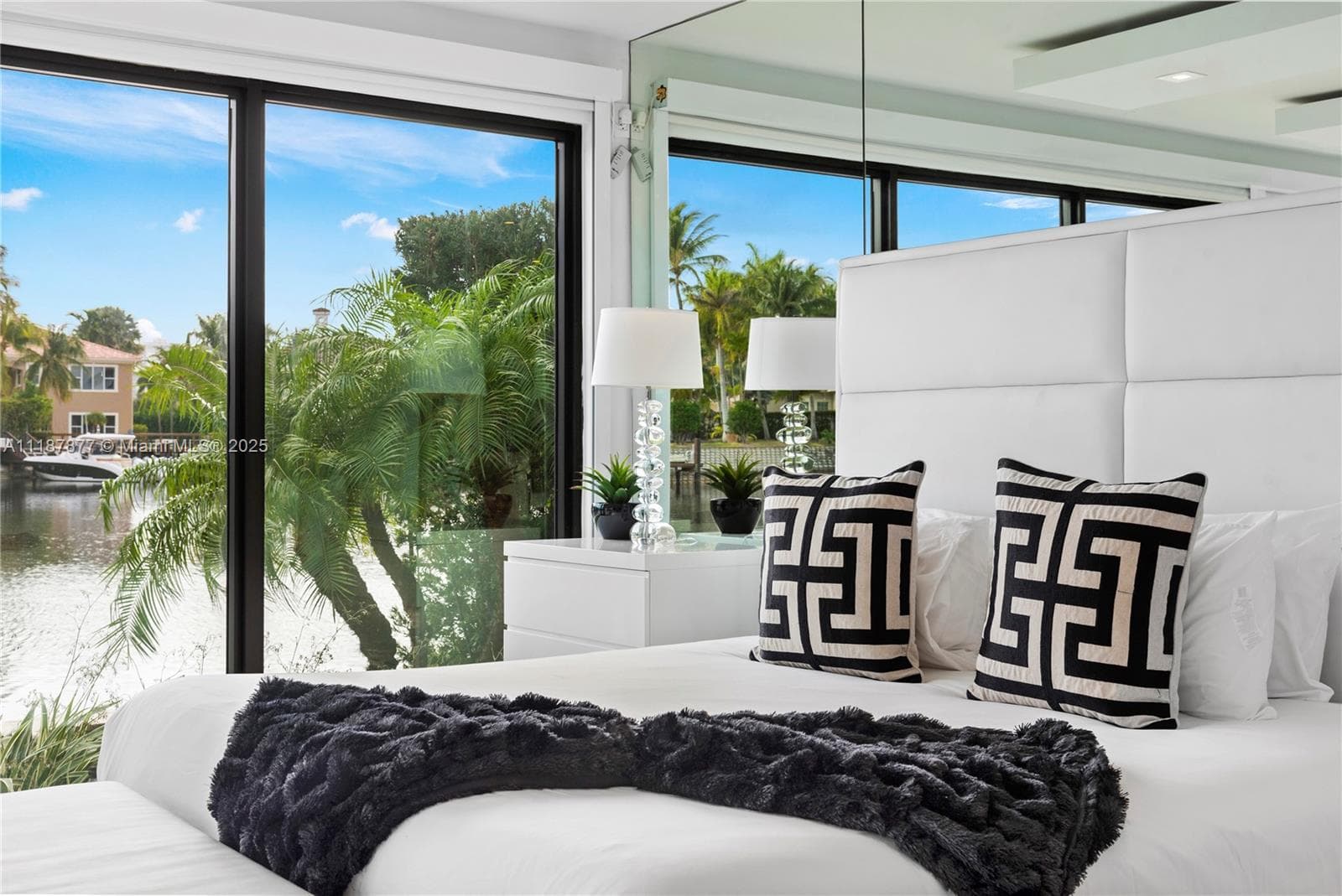Stylish sleep space with garden glow
