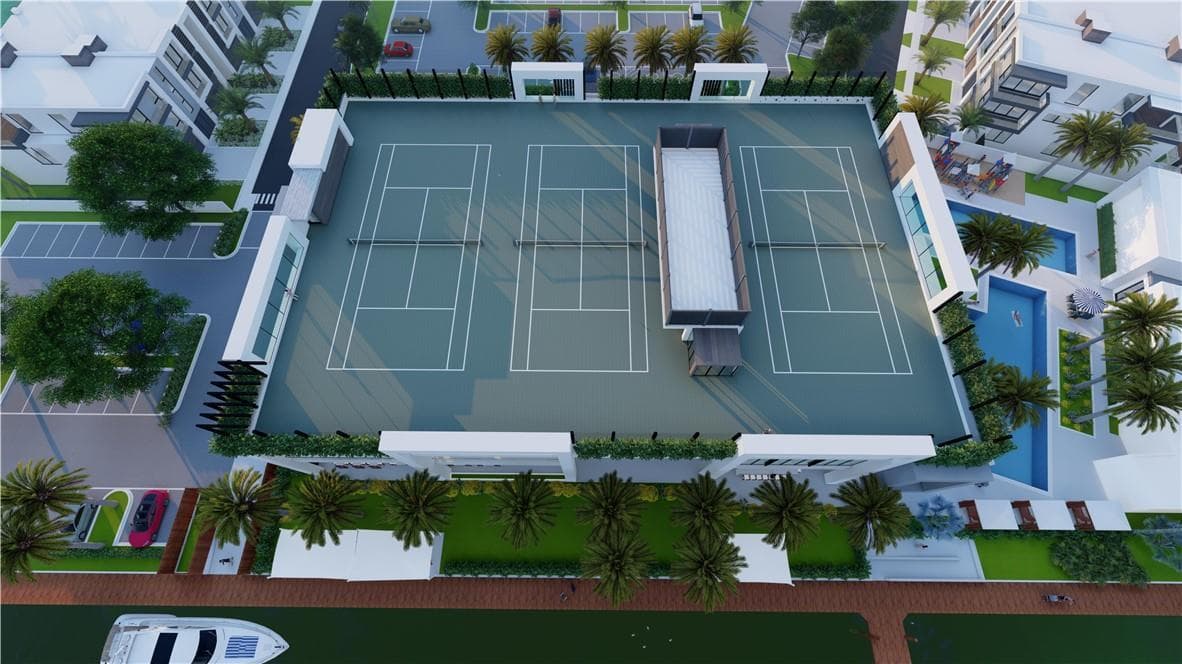 Rooftop tennis!