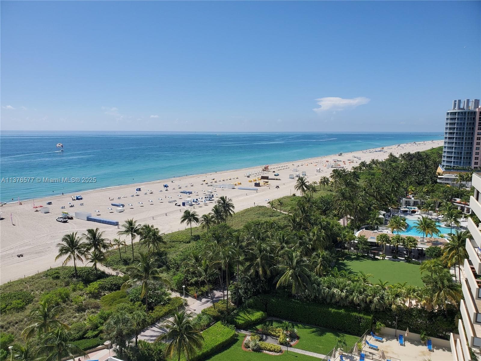 View from private balcony