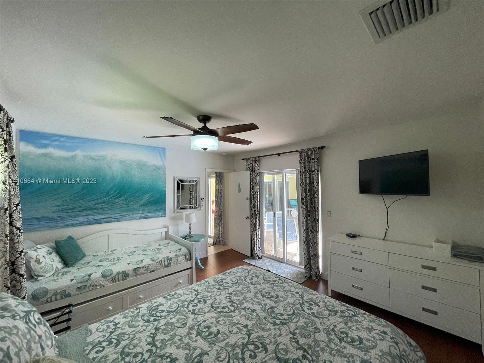 Bedroom #2 - Queen and Trundle, Ensuite and pool access