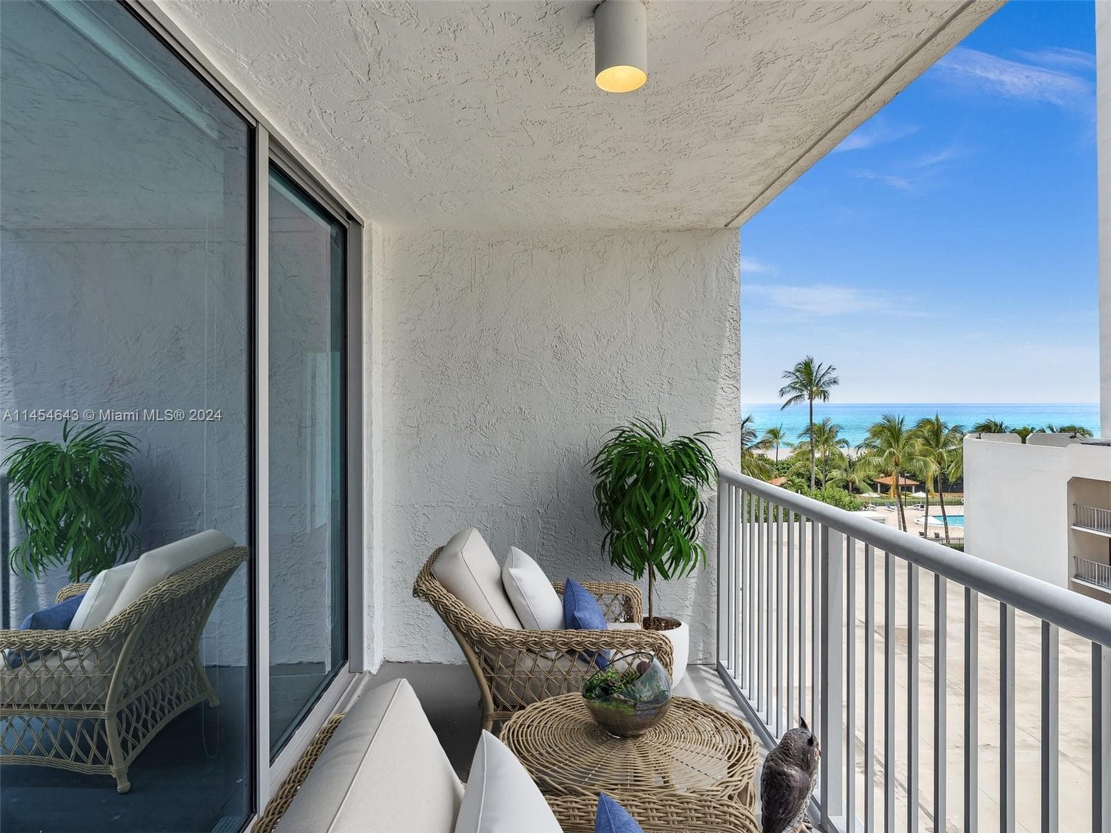 Your ocean view from bedroom and balcony