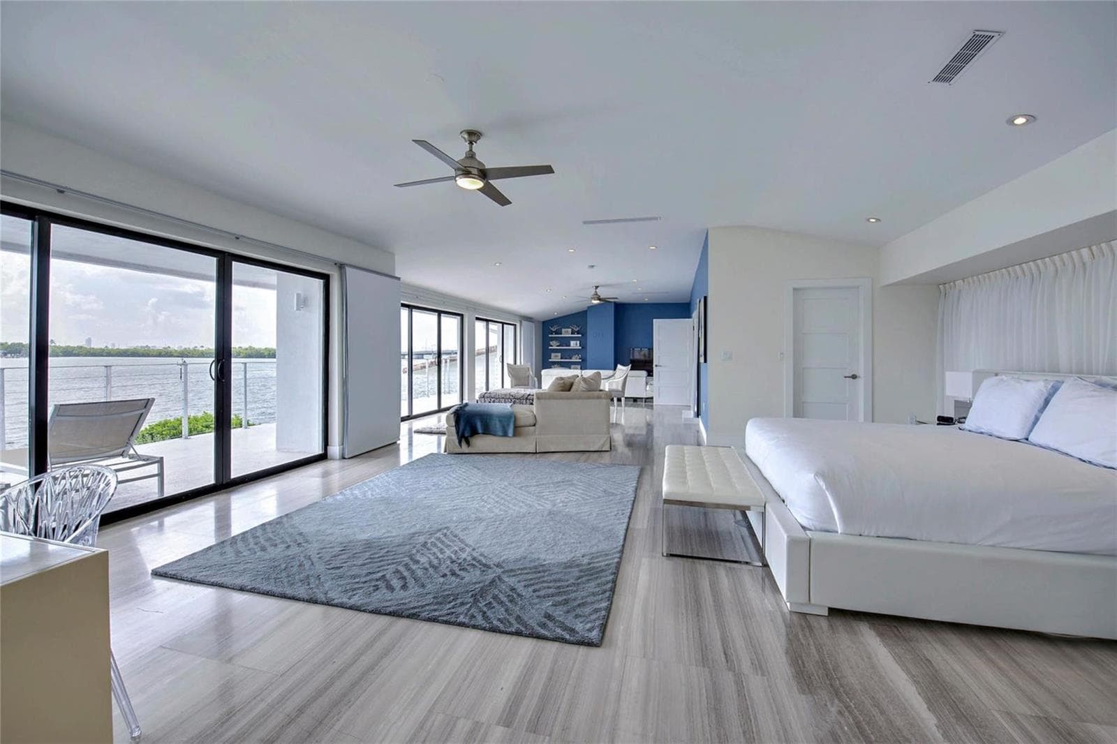 Primary retreat overlooking Bay