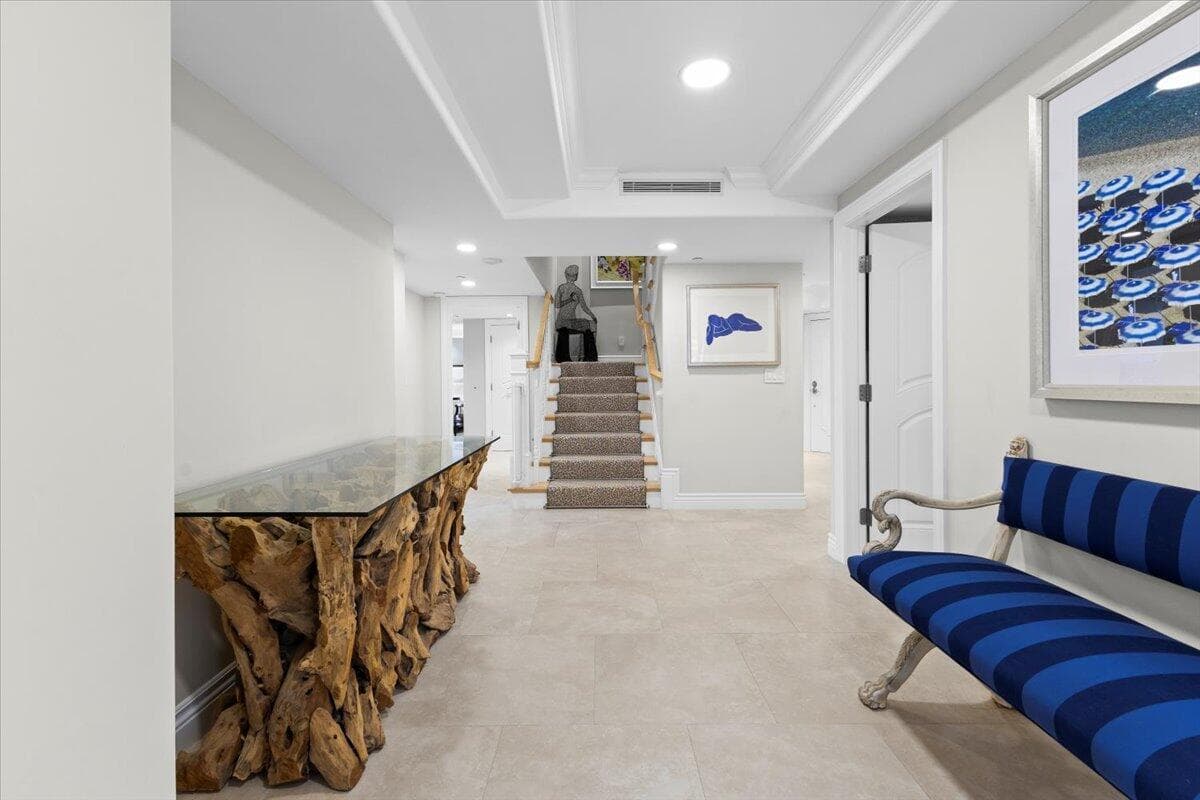 Lower level hallway