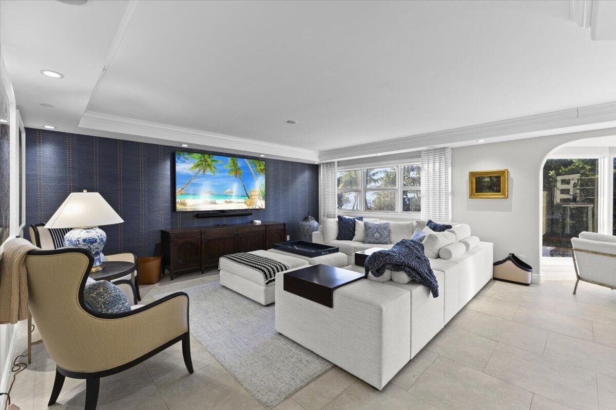 Upper level living room
