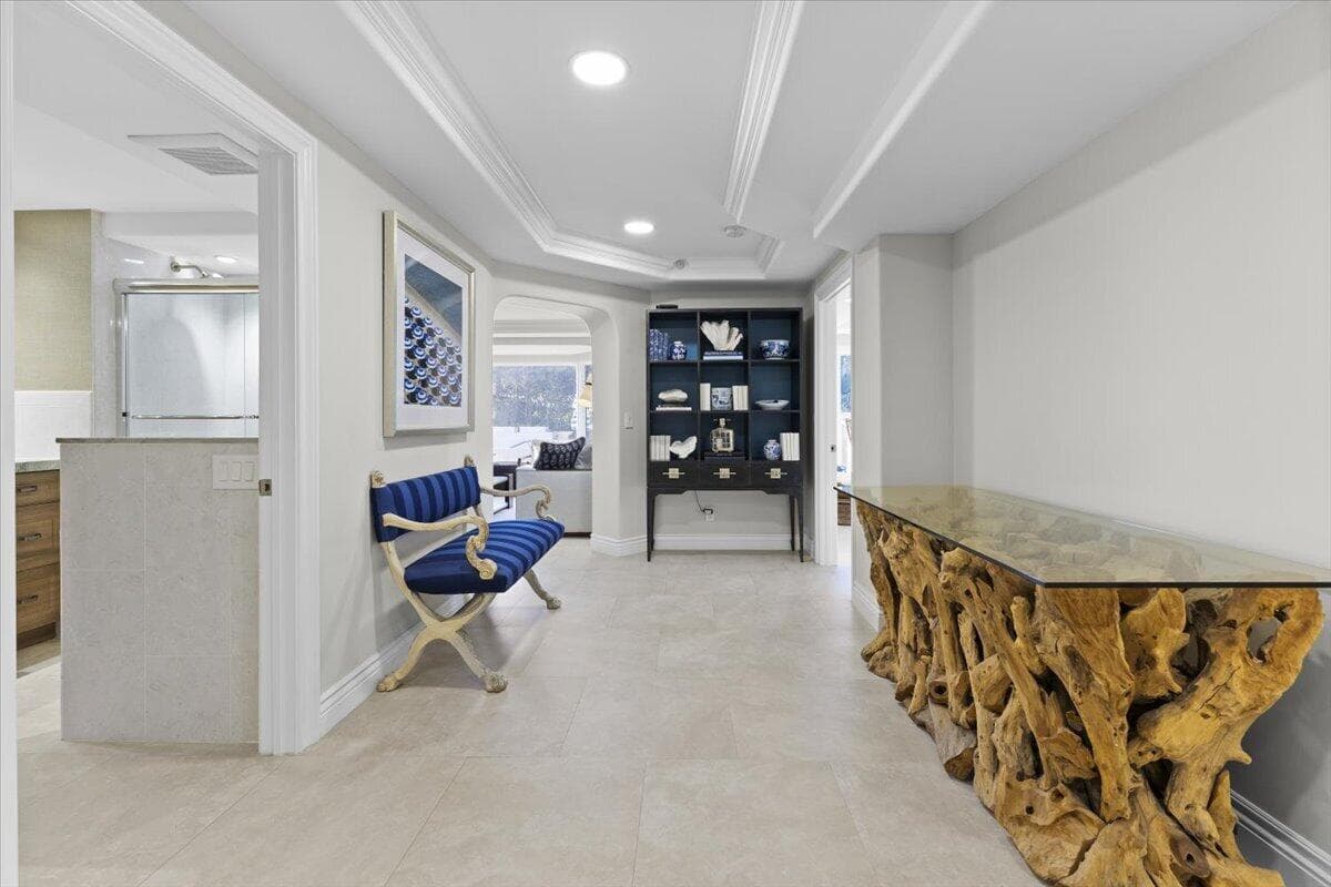 Lower level hallway (alternate view)