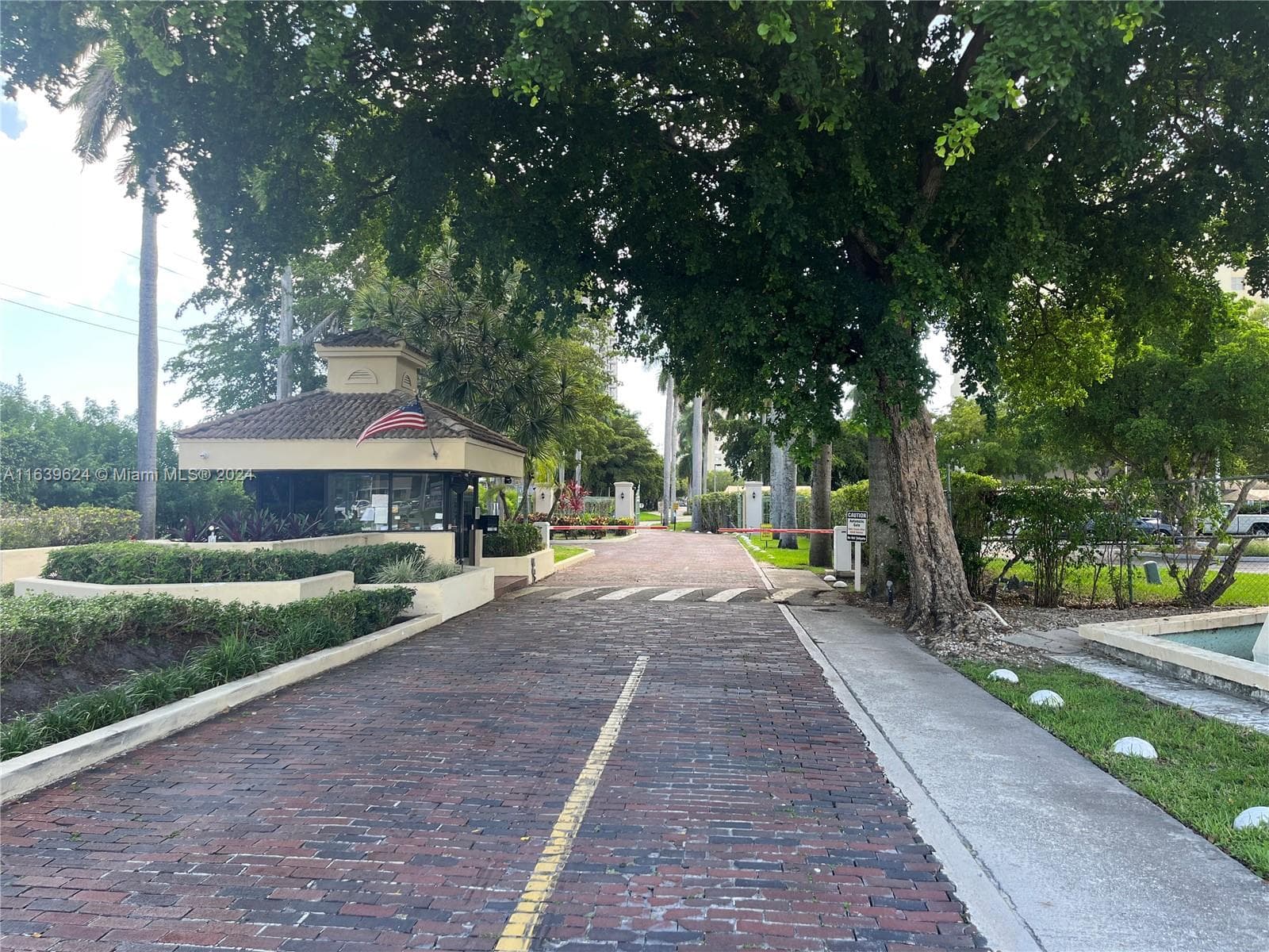 Gate entrance to The Jockey Club on Biscayne blvd. Private community