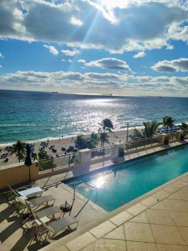 Rooftop Pool with Ocean View from Balcony
