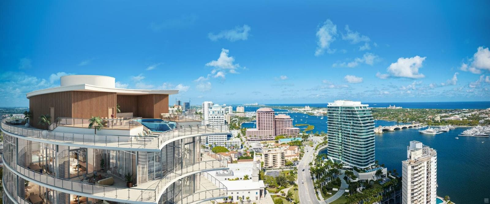 Penthouse Aerial Rendering