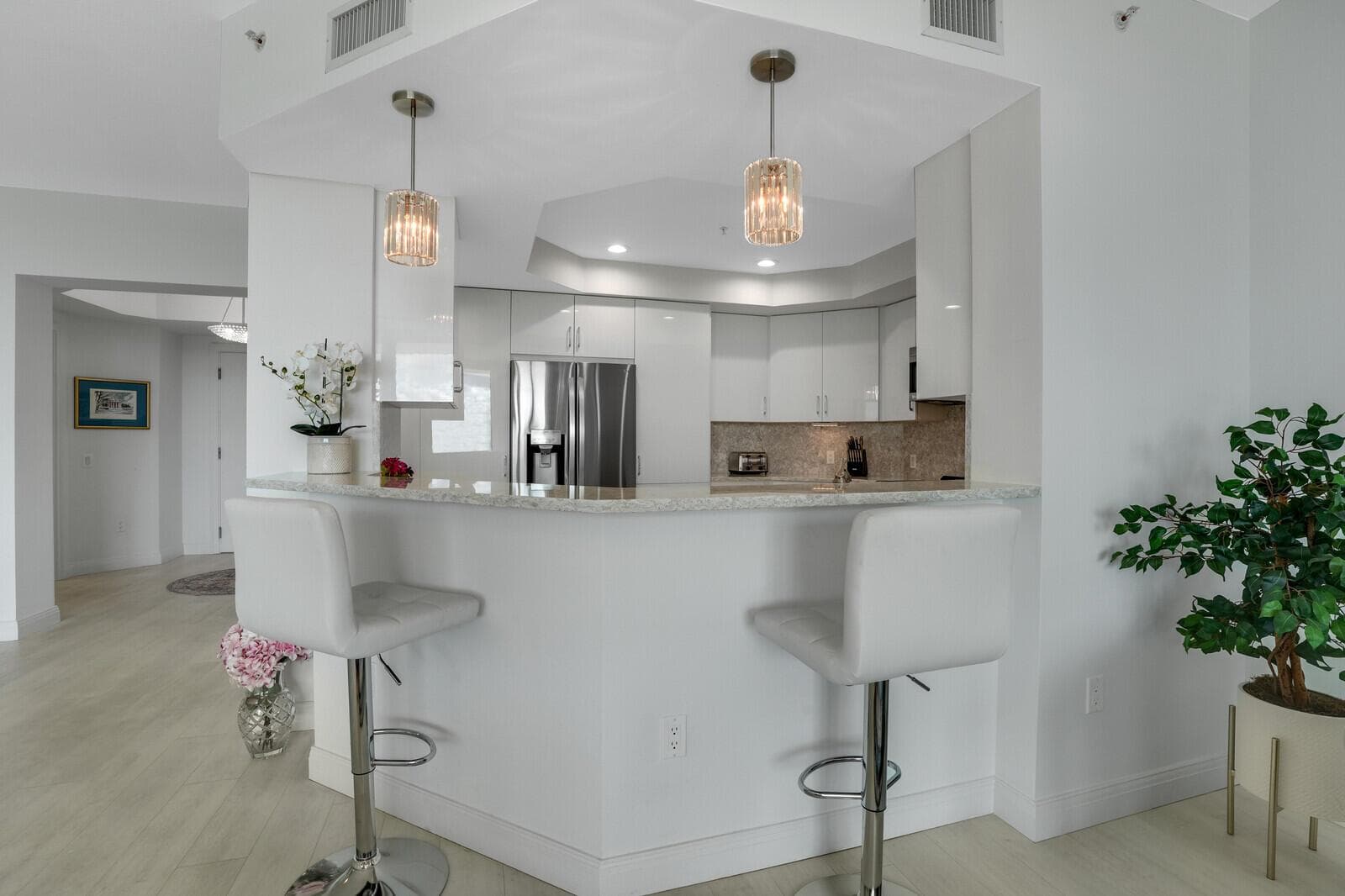 Eat in Bar & Remodeled Kitchen