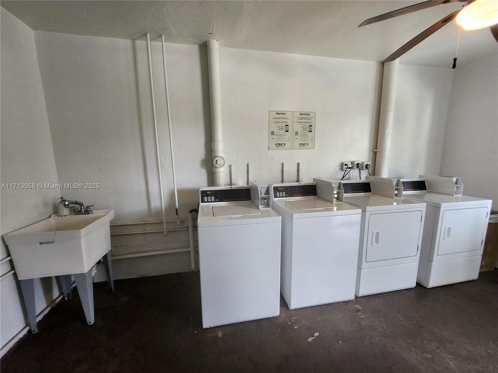 Laundry room is right down the hall.