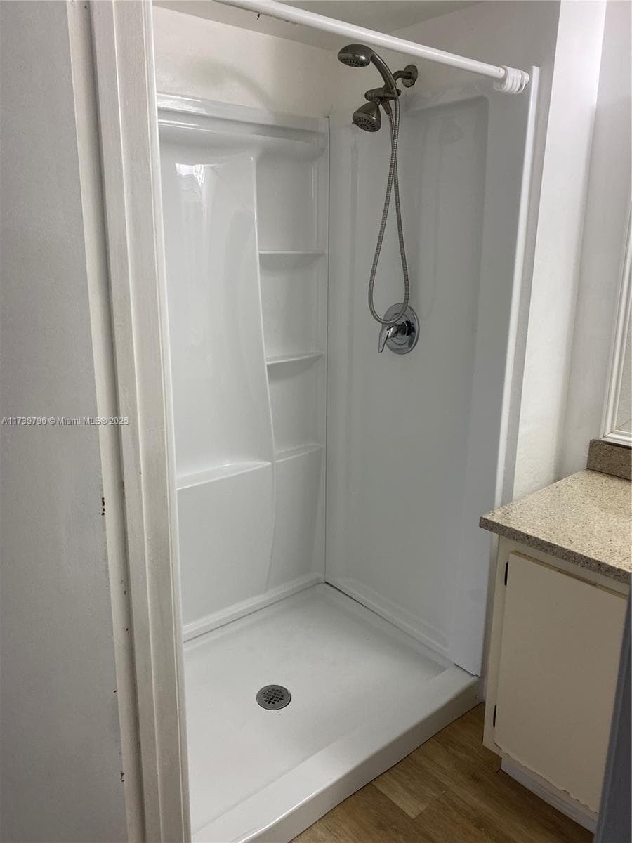Master bedroom bath area shower