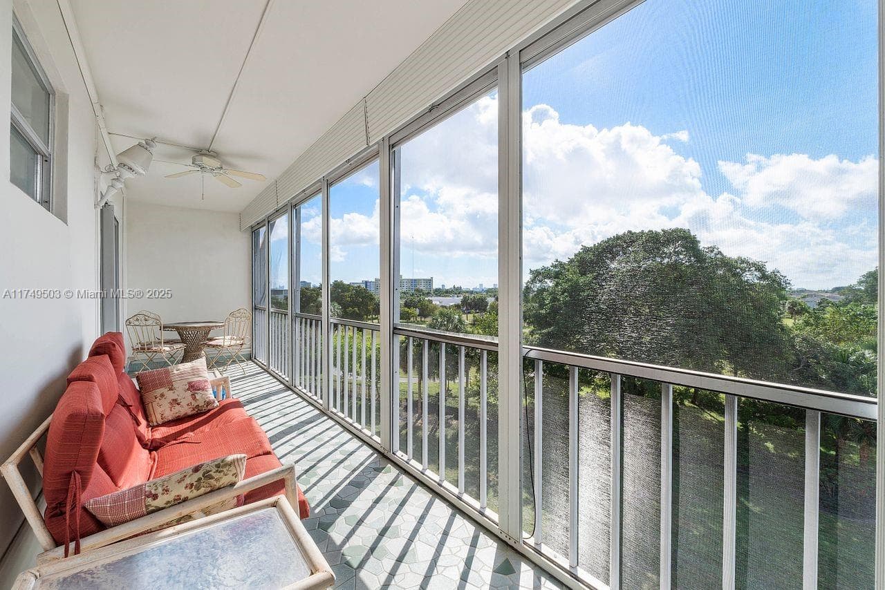 Stunning, lush green views from balcony
