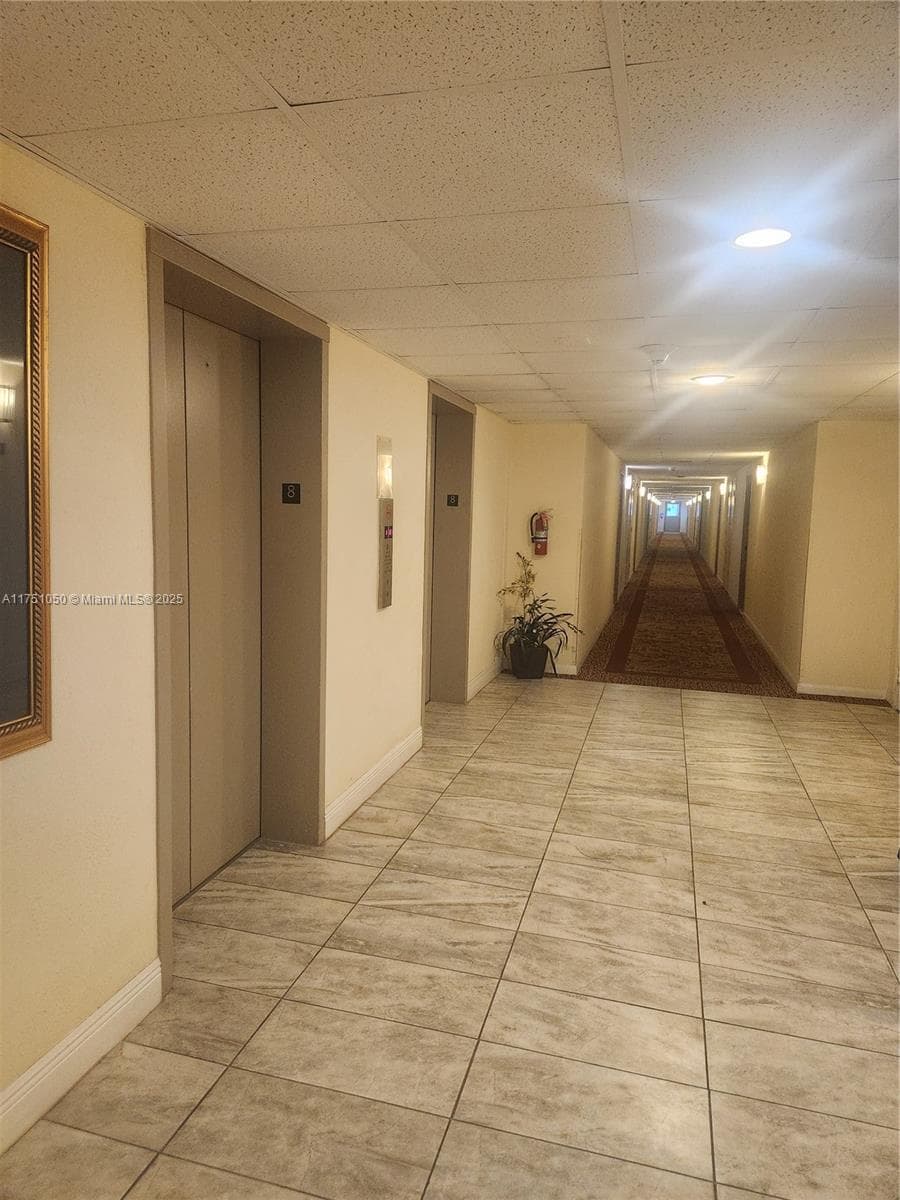 Elevators and hallway