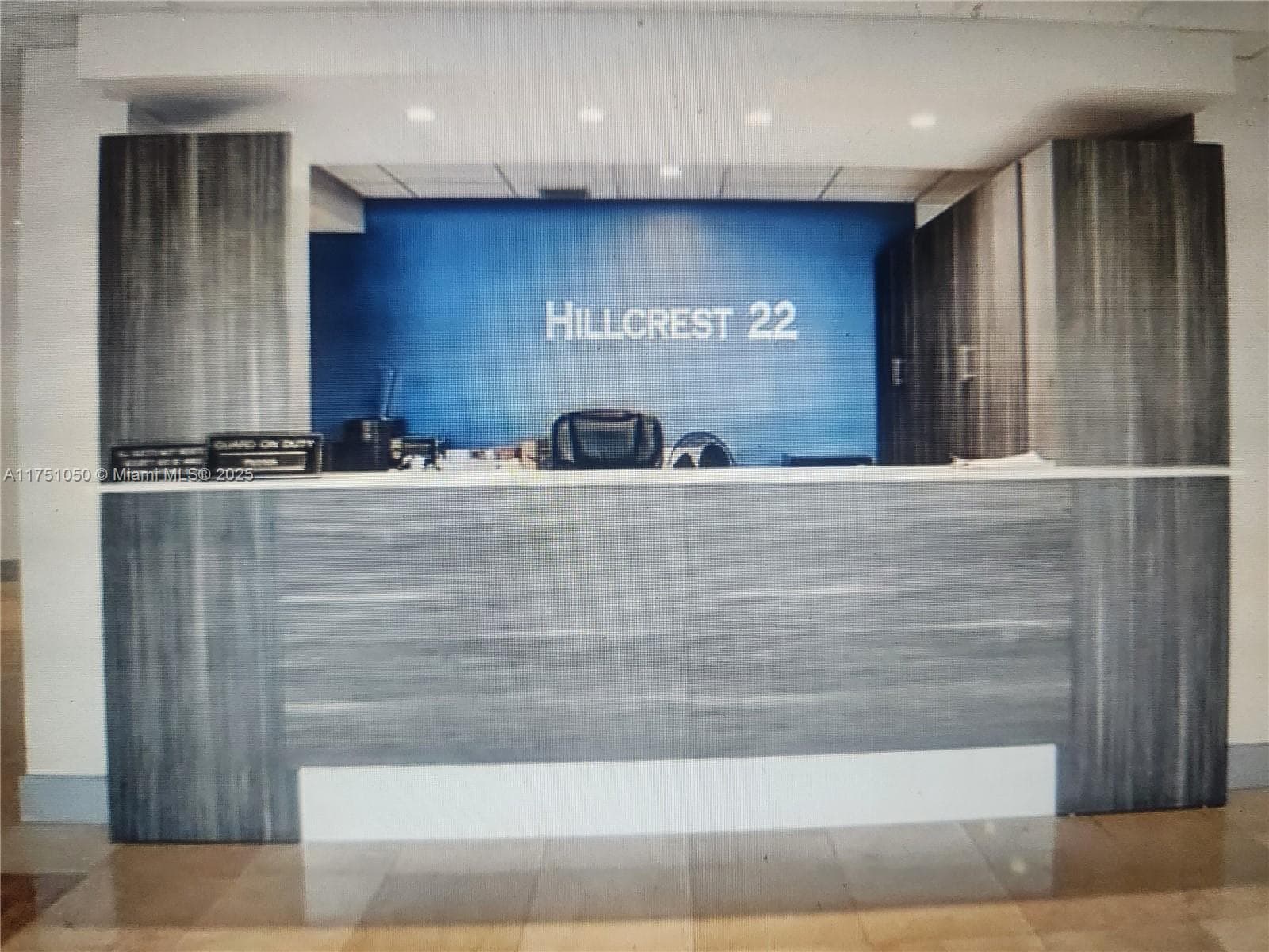 Front desk with doorman