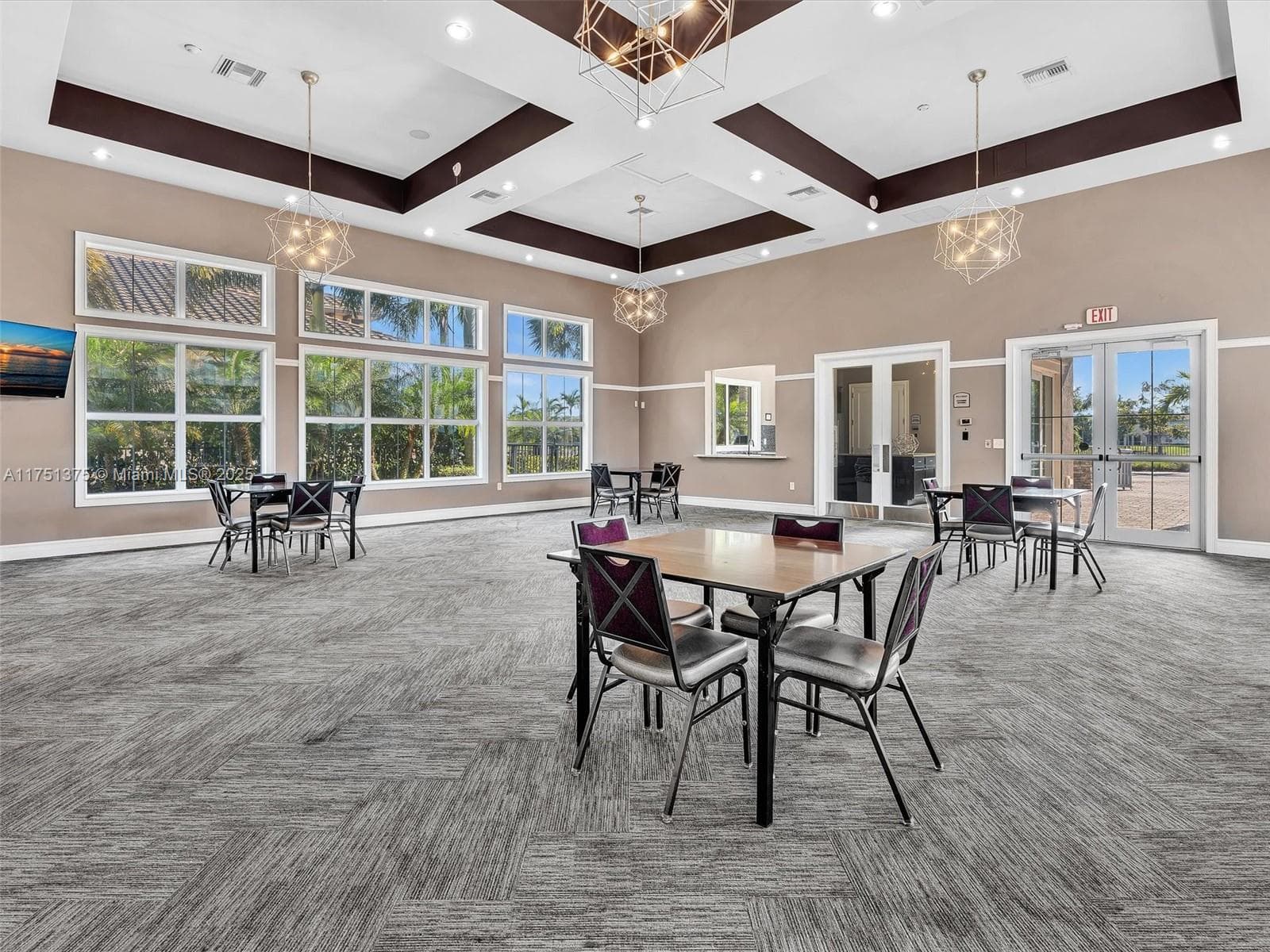 Event room that can be rented for parties including kitchen for catering and outdoors area