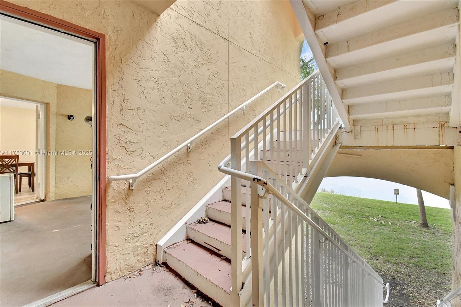 Stairway that lead to lake