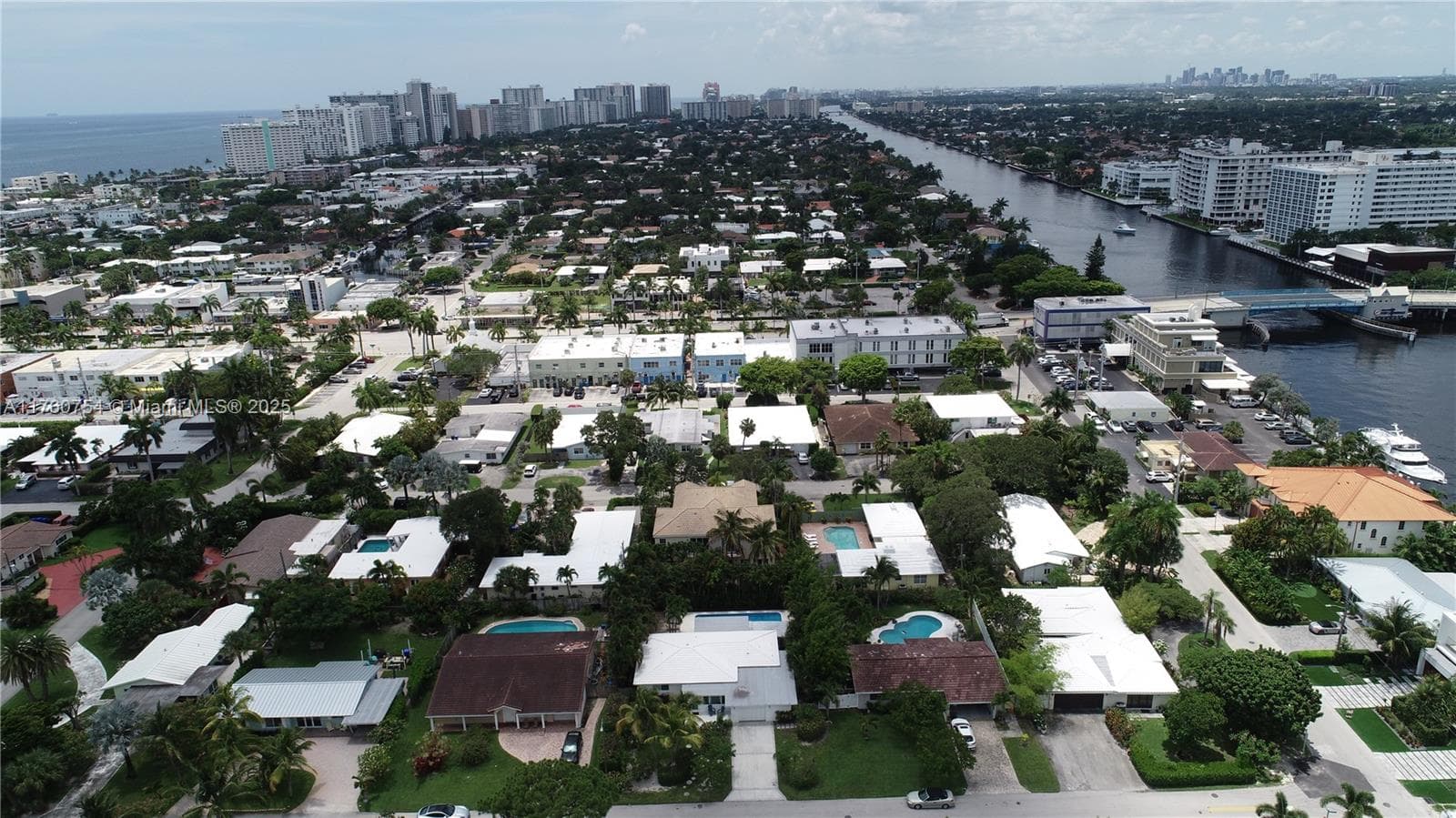 Steps to the Intracoastal where Charter One Yachts and Blue Moon Fish Co. on the intracoastal are locacted