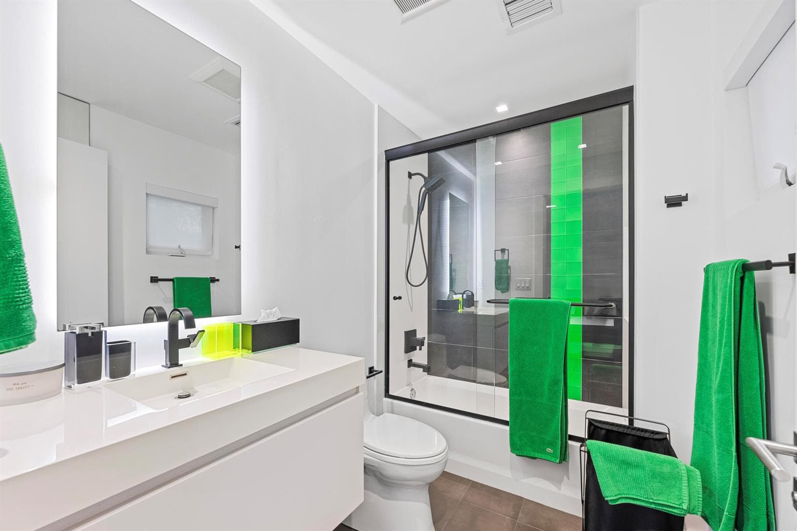 green bathroom