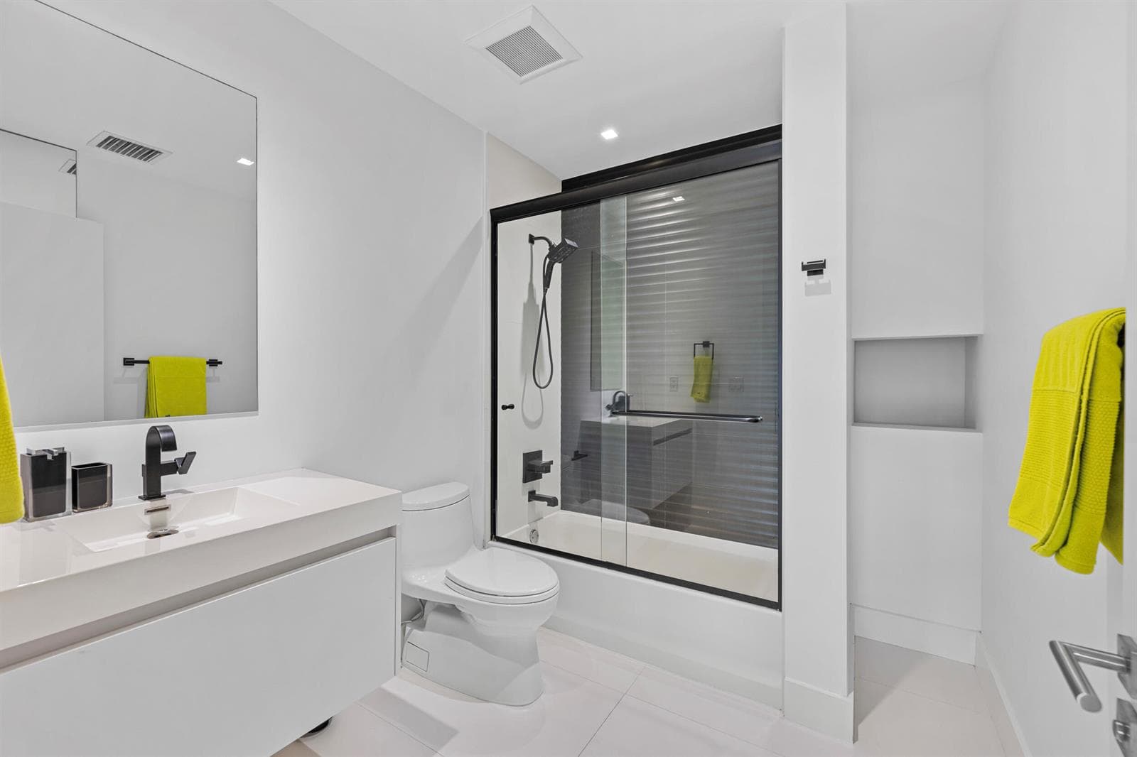 yellow bathroom