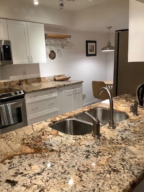 Looking into the kitchen