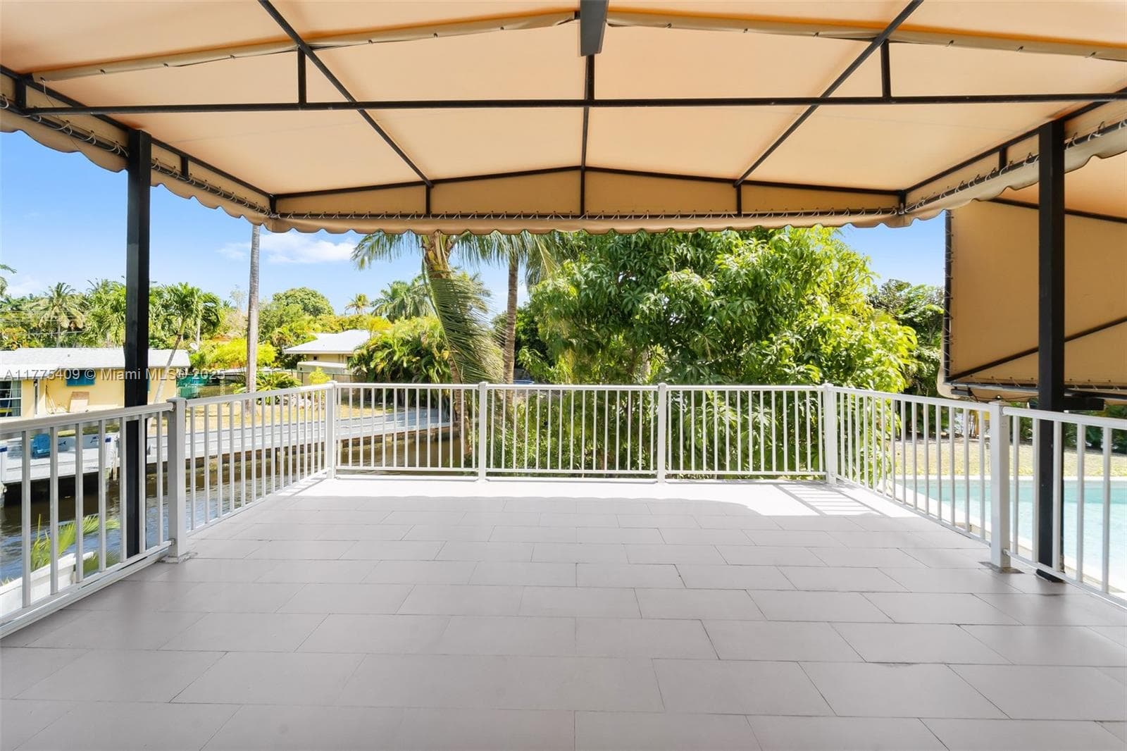 second floor patio
