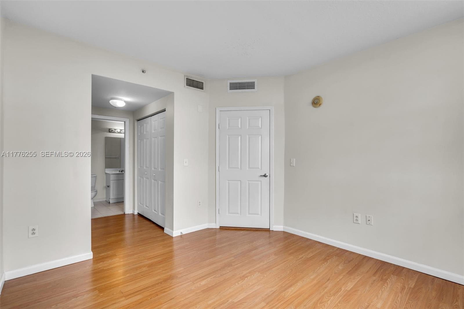 Bedroom 1 - double closet.