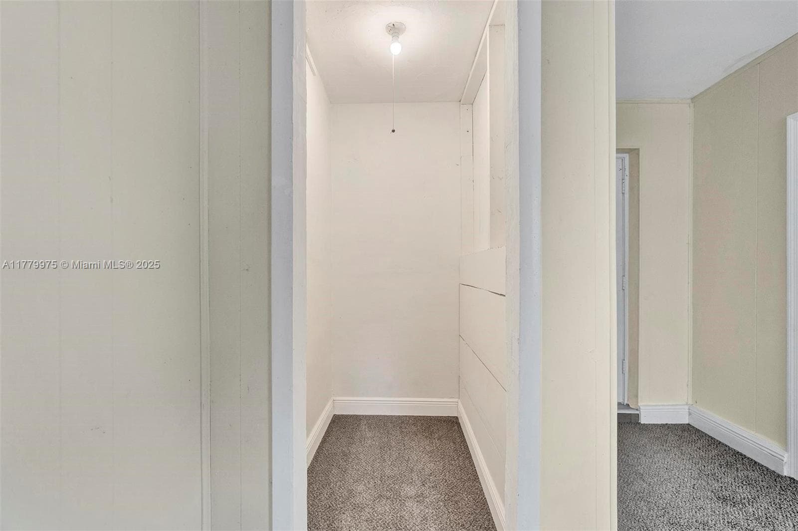 Closet in bonus room.