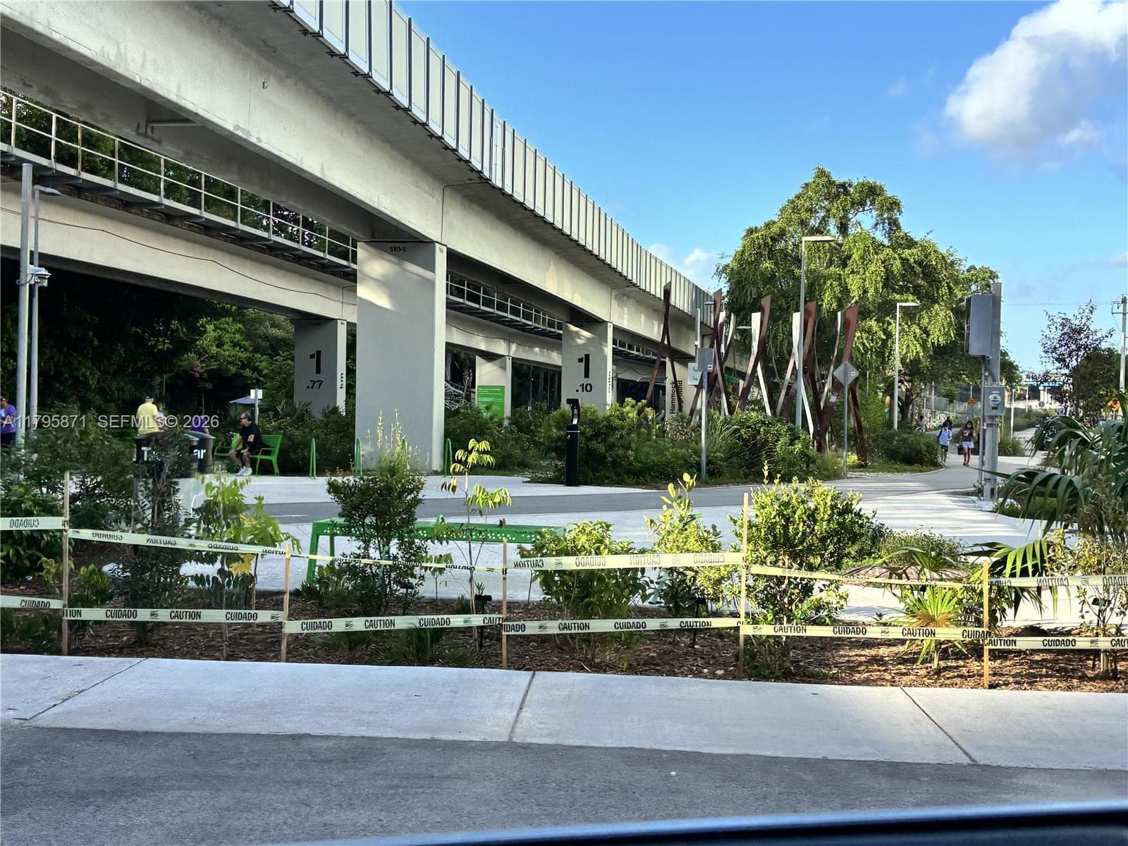 Underline park next to the bldg.