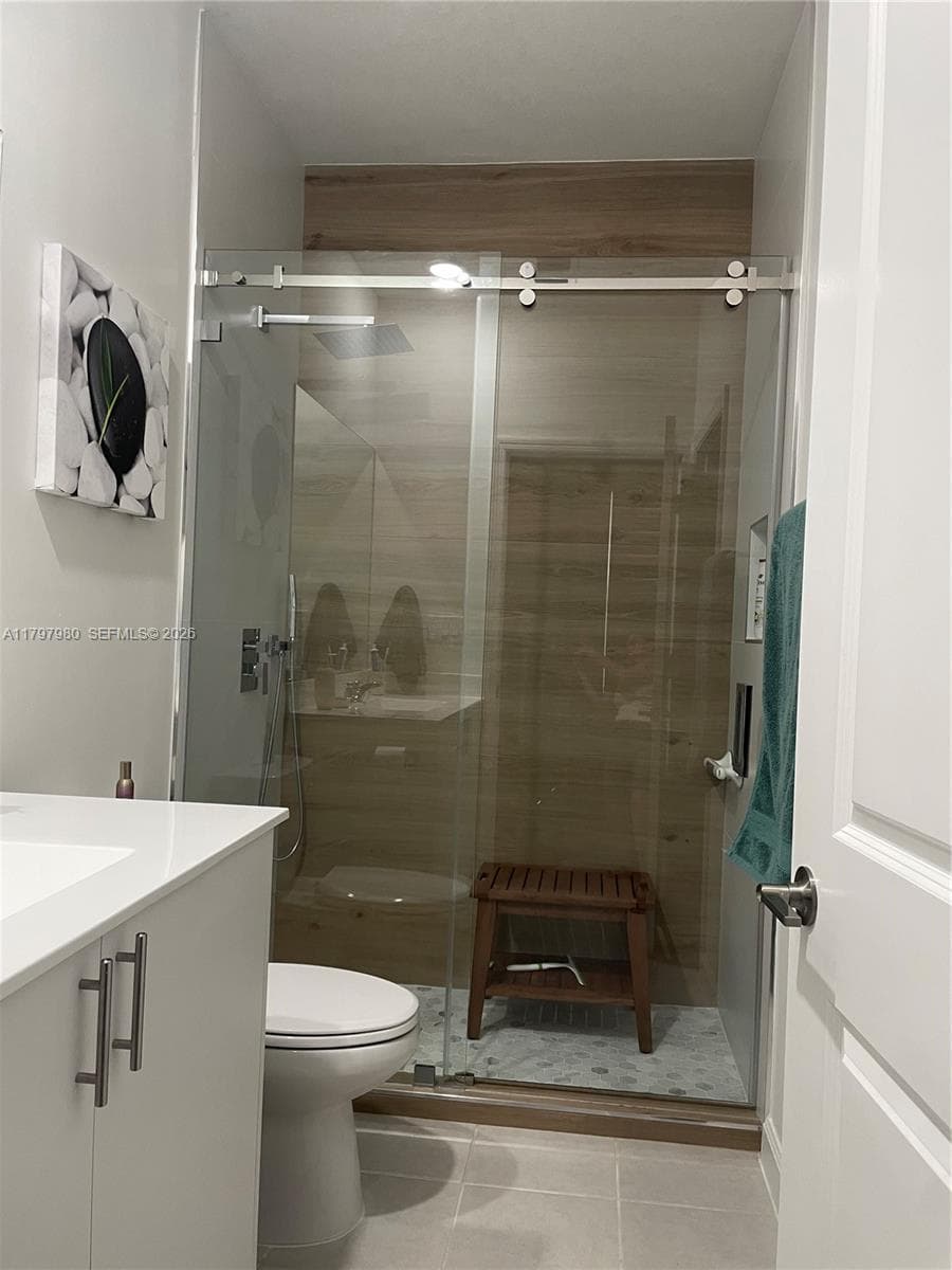 Upgraded bathroom downstairs