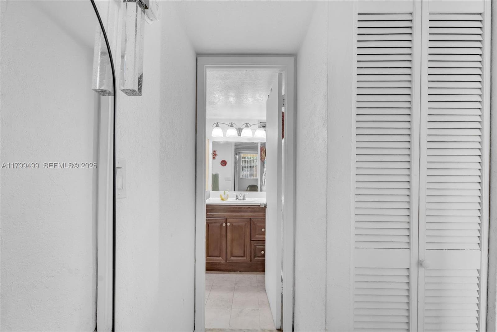 hall to bedroom and bath