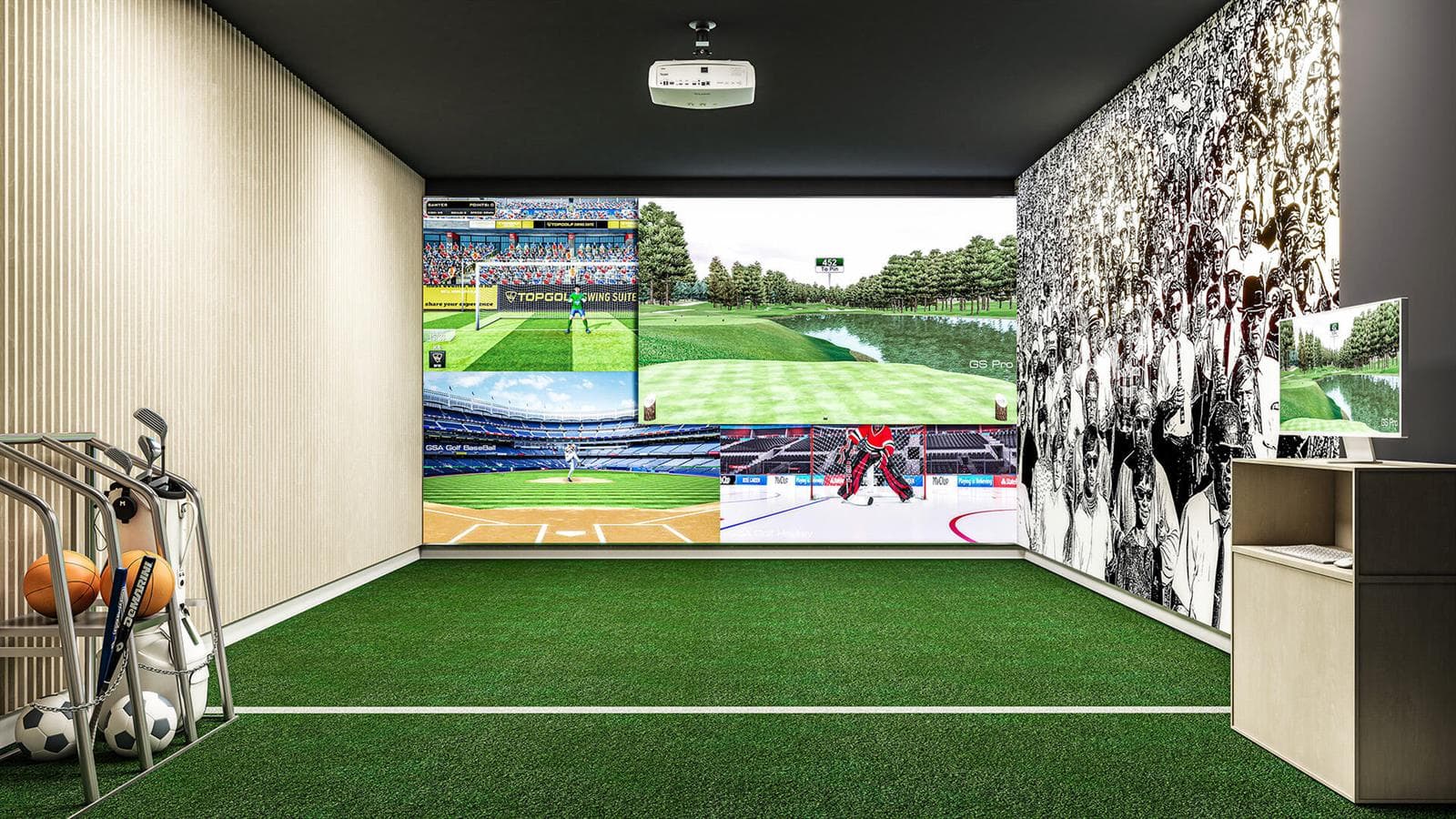 GOLF + SPORTS SIMULATOR