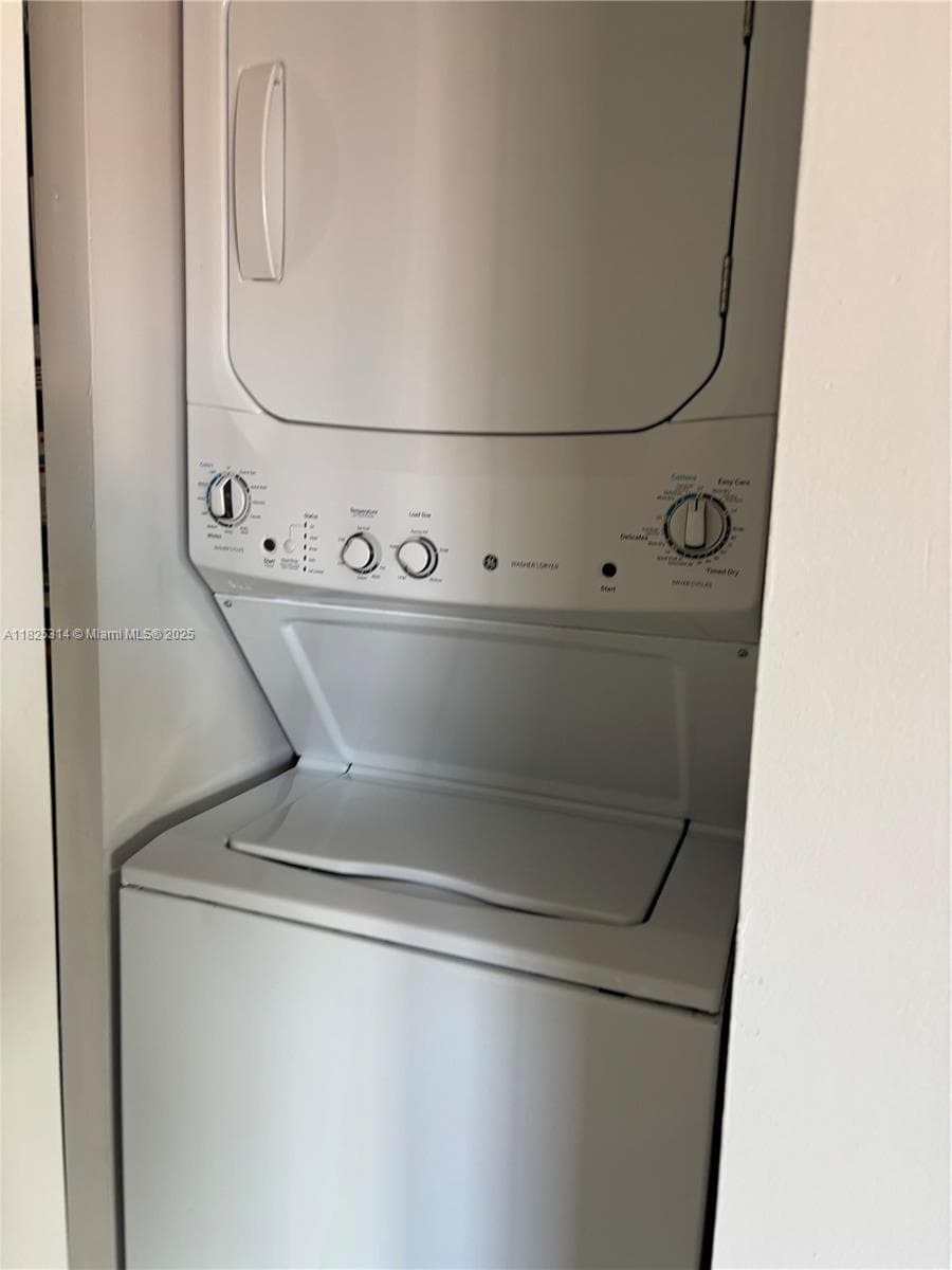 Inside unit washer and dryer