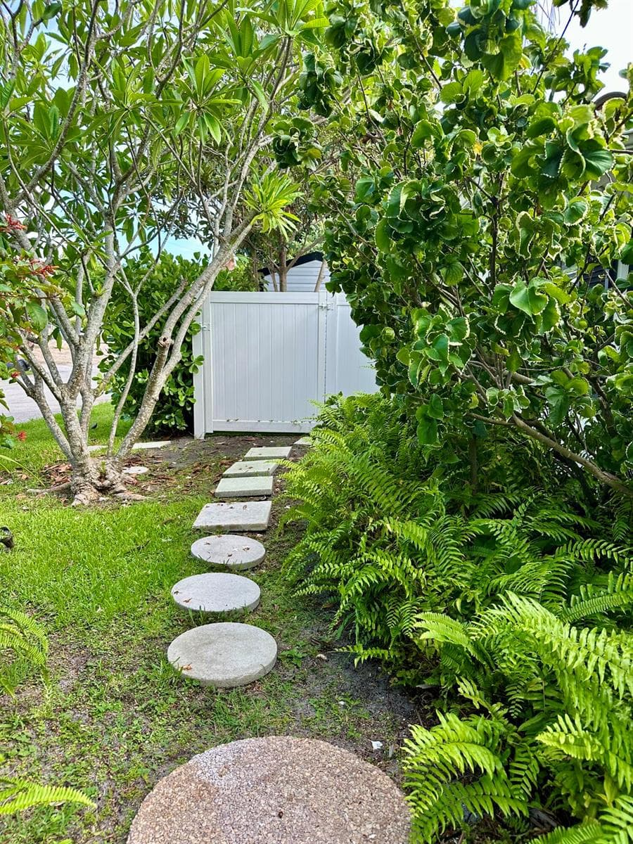 East Side Fence Entrance