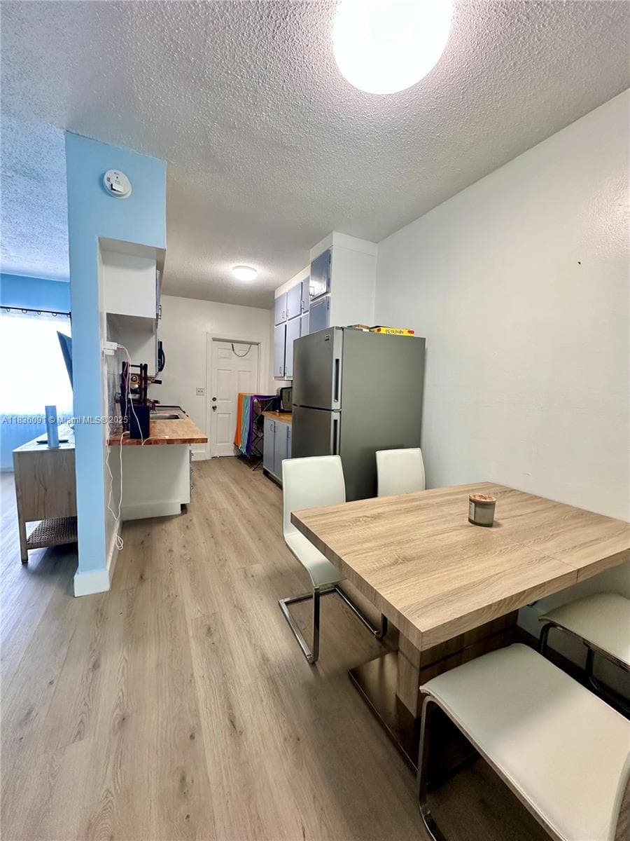 Dining and kitchen area