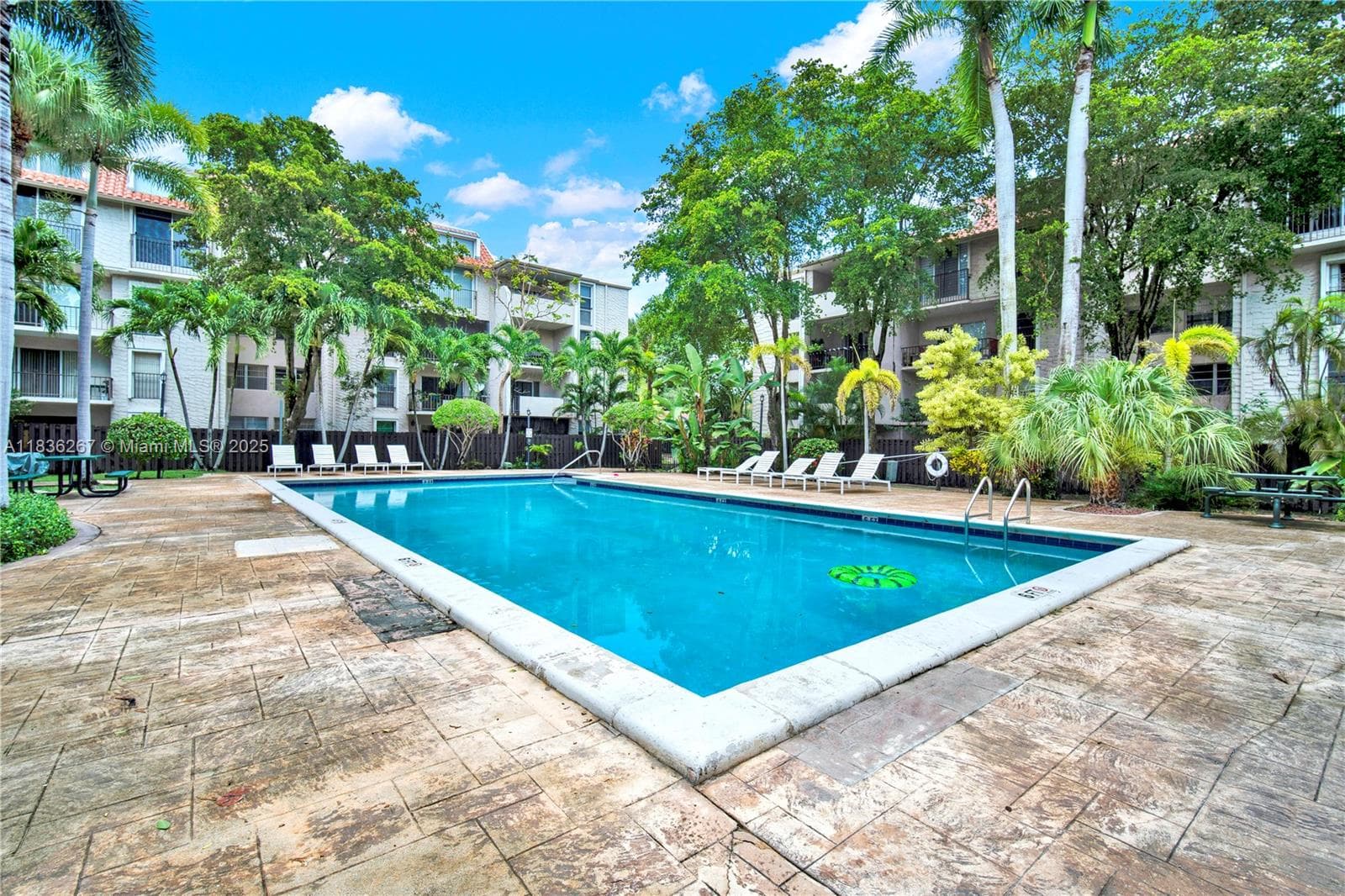 Pool in the middle of the community