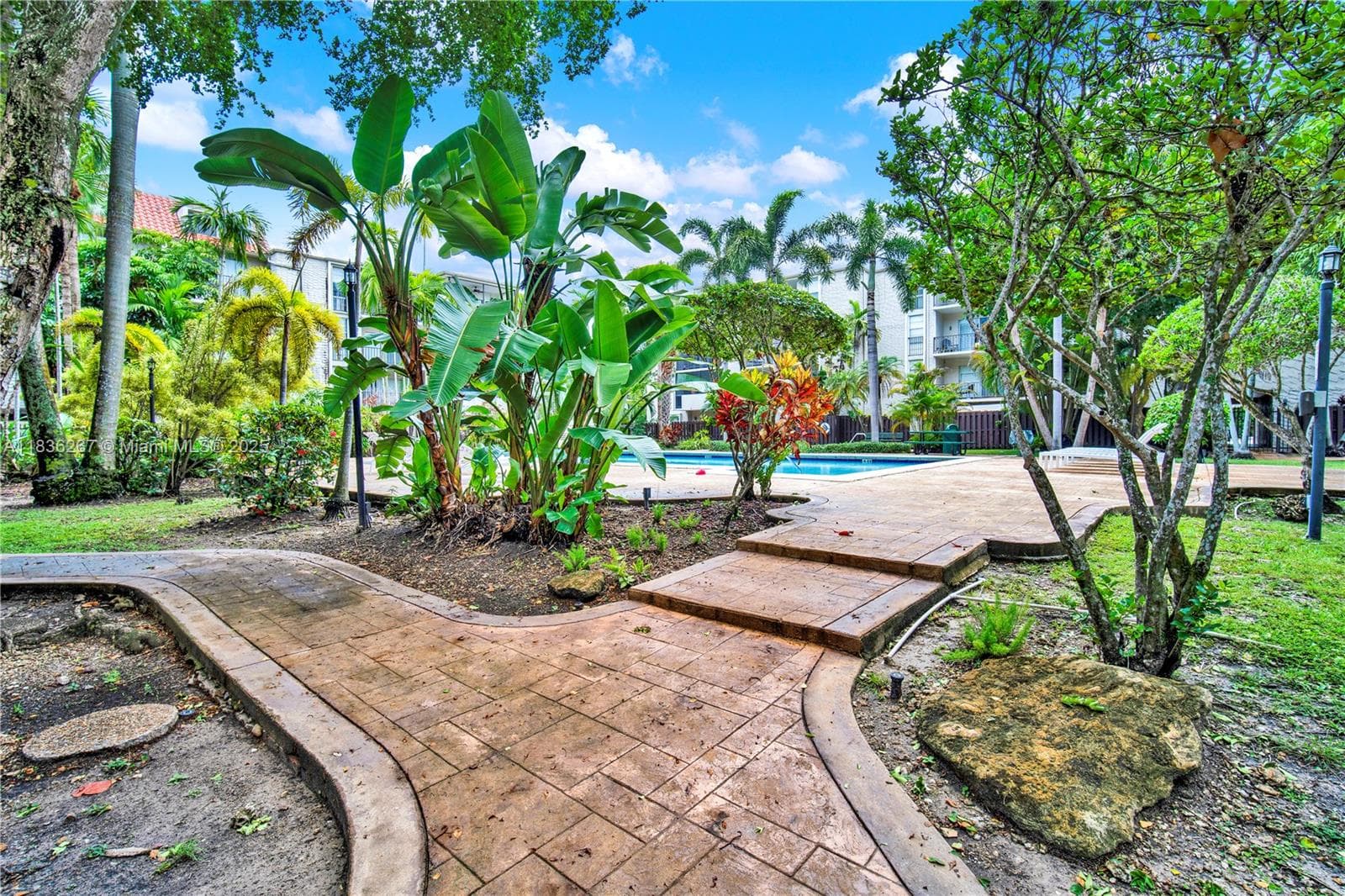 Path leading to the main pool