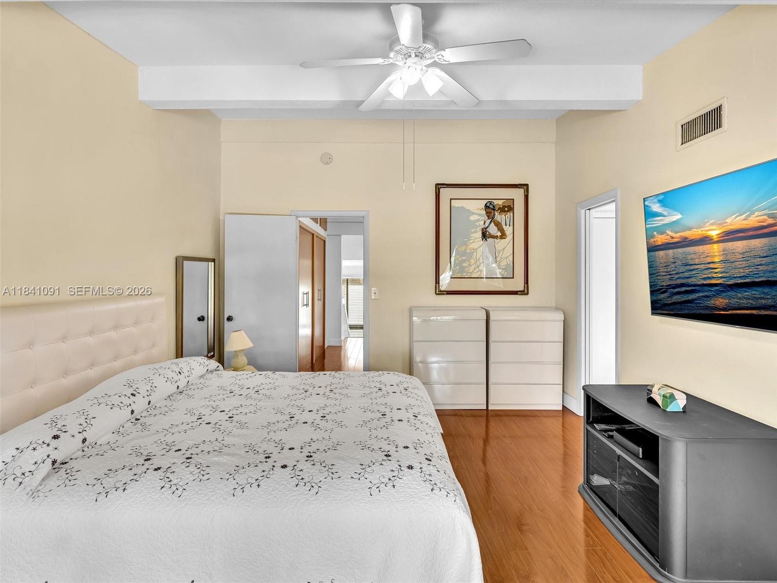 Large Primary Bedroom opens to a balcony