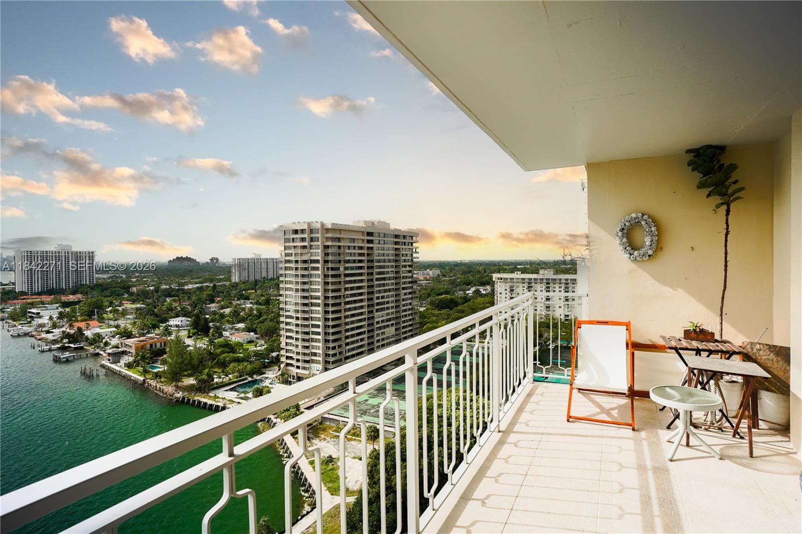 Large balcony view- South and East