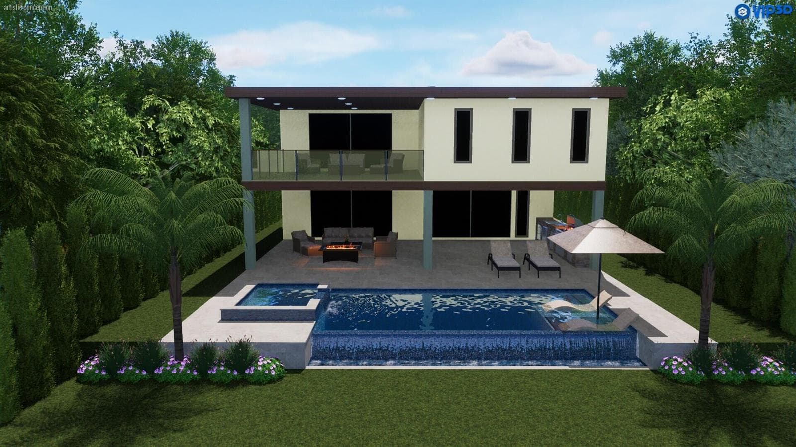 3309 Floral Poll Rendering 1