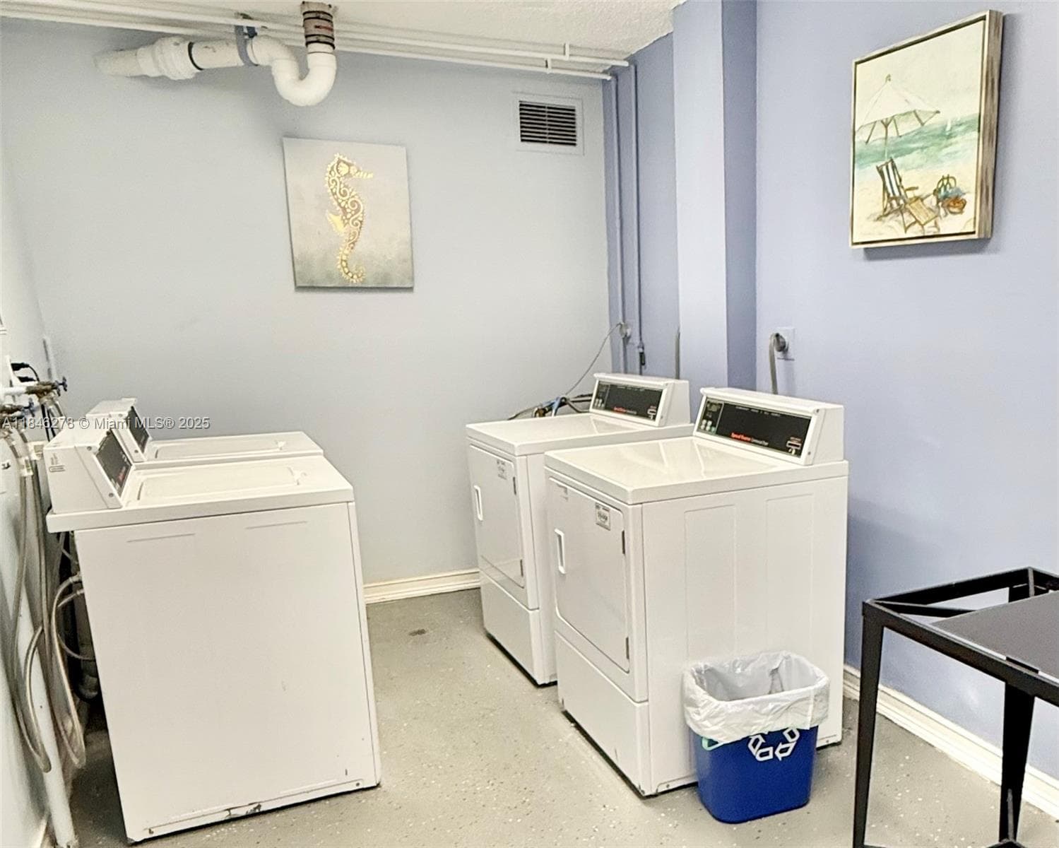 common laundry on every floor