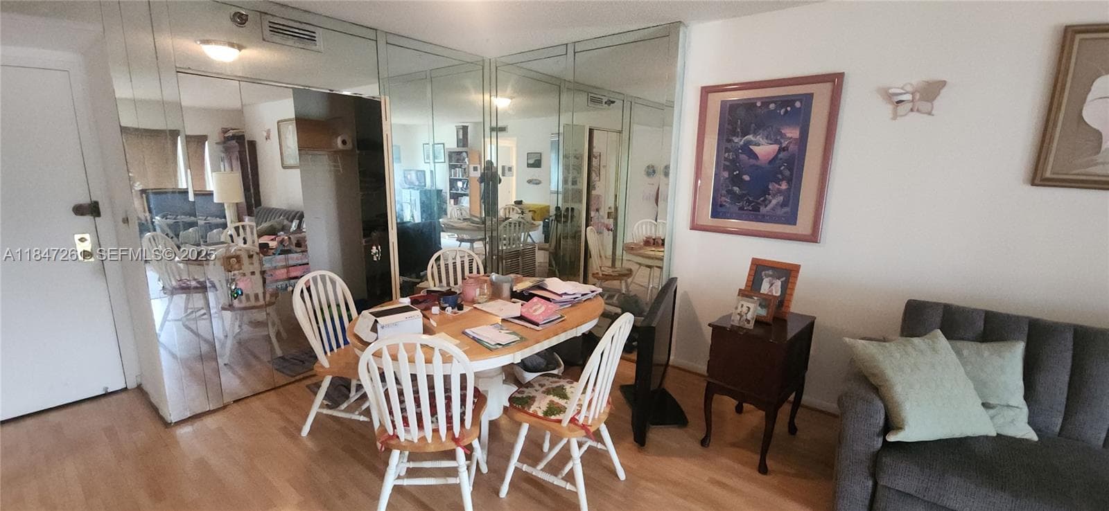 closet also in dining area