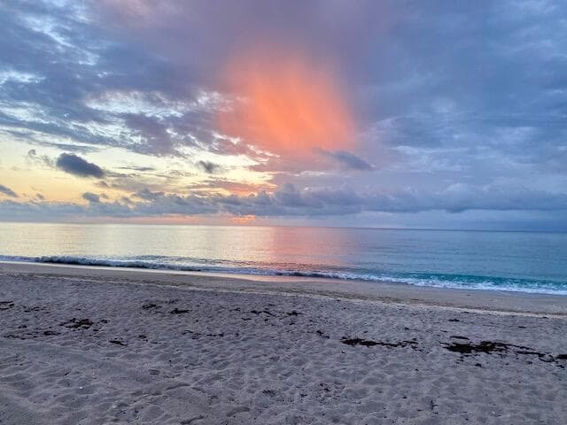 Sunrise over the ocean